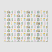 Kleurrijke huizen voor onroerend goed tissuepapier (Voorkant)