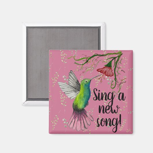  Kleurrijke Hummingbird Christelijke Magneet (Voorkant / Achterkant)