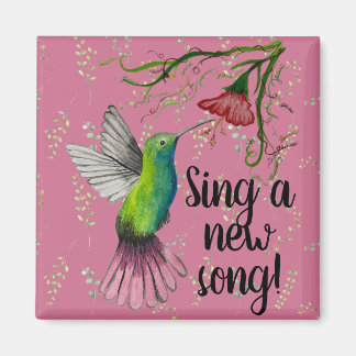 Kleurrijke Hummingbird Christelijke Magneet