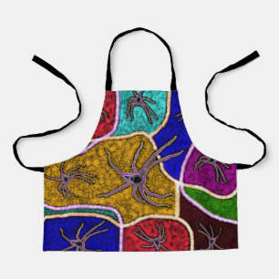 Kleurrijke Huntsman Spider Dot Art, Kinder Schort