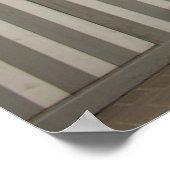 Kleurrijke hutten op strand poster (Hoek)