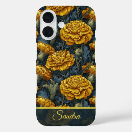 Kleurrijke Huwelijks Cadeau Anjer Bloem Naam iPhone 16 Hoesje
