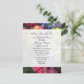 Kleurrijke Hydrangea bruids douche uitnodigingen (Staand voorkant)