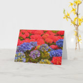 Kleurrijke Hydrangea Flower Garden Art Note Kaart (Gele Bloem)