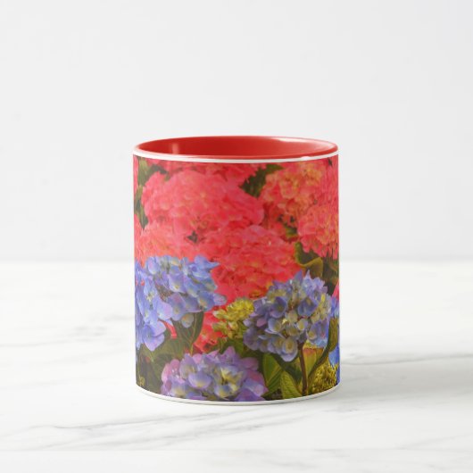 Kleurrijke Hydrangea Flower Garden Natuur Mok (Midden)