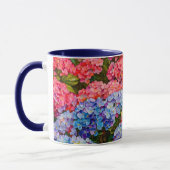 Kleurrijke Hydrangea Flowers Art Mok Cup (Links)