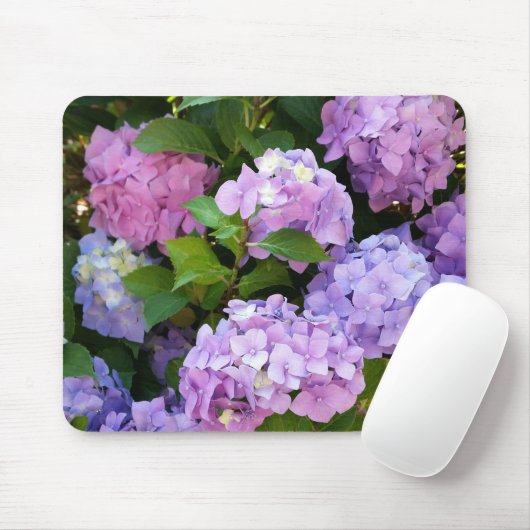 kleurrijke hydrangea muismat (Met muis)