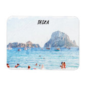 Kleurrijke Ibiza Beach Travel Souvenir Magneet (Horizontaal)