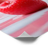 Kleurrijke Ice Cream Cone met Splashing Milk Poster (Hoek)