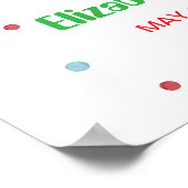 Kleurrijke Ice Cream Ready Pop Baby shower Welkom Poster (Hoek)