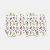 Kleurrijke Ice Cream, Snoep en Lollies Pattern Bedankdoosjes (Uitgevouwen)