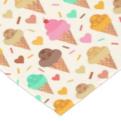 Kleurrijke Ice Cream Sundae met Harten Korte Tafelloper (Hoek)