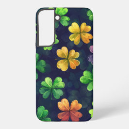 KLEURRIJKE IERSE KELTISCHE KLAVERTJE SAMSUNG GALAXY HOESJE