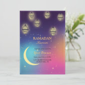 kleurrijke Iftar-uitnodiging Kaart (Staand voorkant)