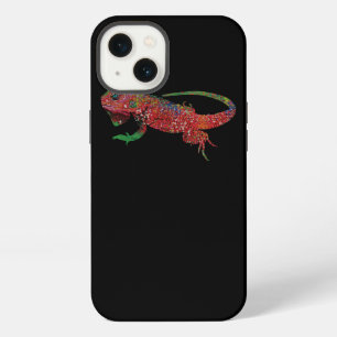 Kleurrijke Iguana Cadeau Hagedis Liefhebber en Eig iPhone 13 Hoesje
