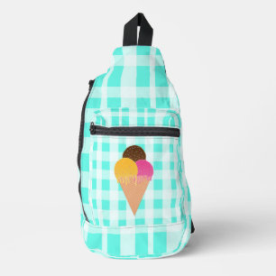 Kleurrijke Ijs Illustratie Sling Bag