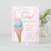 Kleurrijke Ijs Kleur Bekend Makende Jongen of Meis Kaart (Staand voorkant)