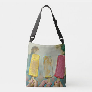 Kleurrijke ijspapillen crossbody tas