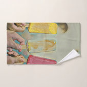 Kleurrijke ijspapillen handdoek (Handdoek)