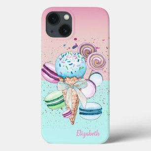 Kleurrijke IJssandwich Macarons Case-Mate iPhone Case