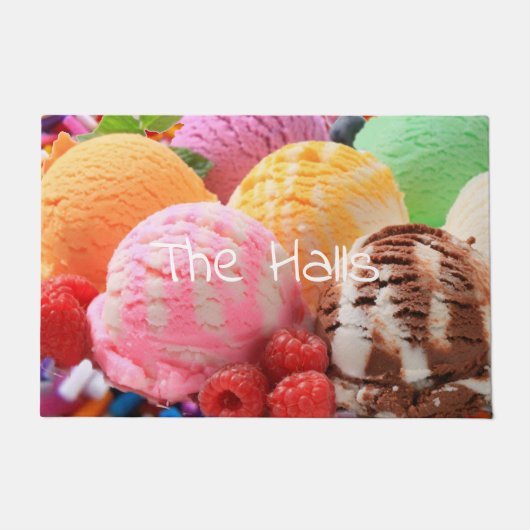 kleurrijke ijsschelpen deurmat (Voorkant)