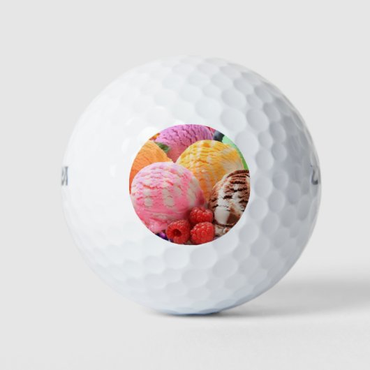 kleurrijke ijsschelpen golfballen (Voorkant)
