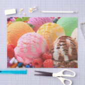 kleurrijke ijsschelpen tissuepapier (Craft)