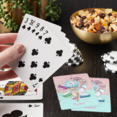 Kleurrijke IJsskoon Macarons Pokerkaarten (Insitu)