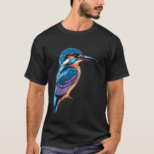 Kleurrijke ijsvogel vogel kunstwerk t-shirt