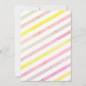 Kleurrijke ijswagen Gestreepte Verjaardag Kaart (Achterkant)