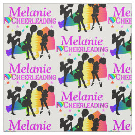KLEURRIJKE IK HOU VAN CHEERLEADERENDE GEPERSONALIS STOF