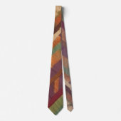 Kleurrijke Ikat strakke stijlvolle statement Boho Stropdas (Voorkant)