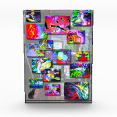 Kleurrijke illustratie Acrylic Blok (Voorkant)