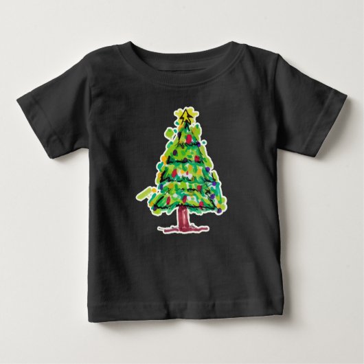 Kleurrijke Illustratie Kerstboom (Voorkant)