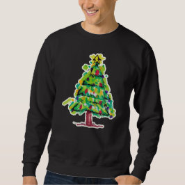 Kleurrijke Illustratie Kerstboom Trui