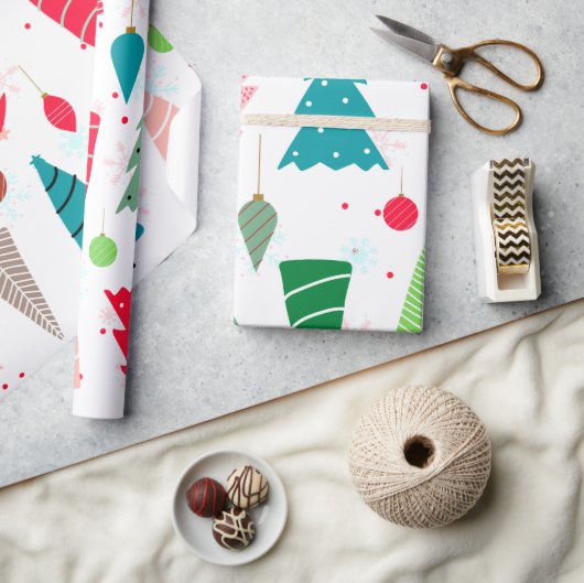 Kleurrijke illustratie kerstschatje voor kinderboo cadeaupapier (Crafts)