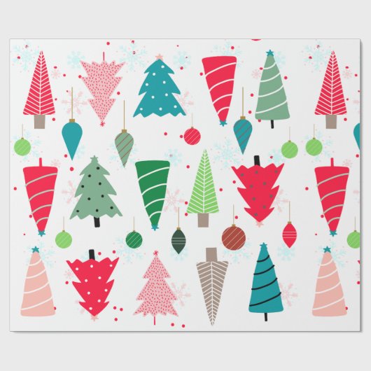 Kleurrijke illustratie kerstschatje voor kinderboo cadeaupapier (Vlak)