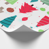 Kleurrijke illustratie kerstschatje voor kinderboo cadeaupapier (Hoek)