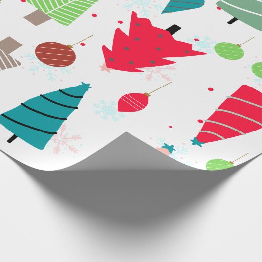 Kleurrijke illustratie kerstschatje voor kinderboo cadeaupapier (Hoek)