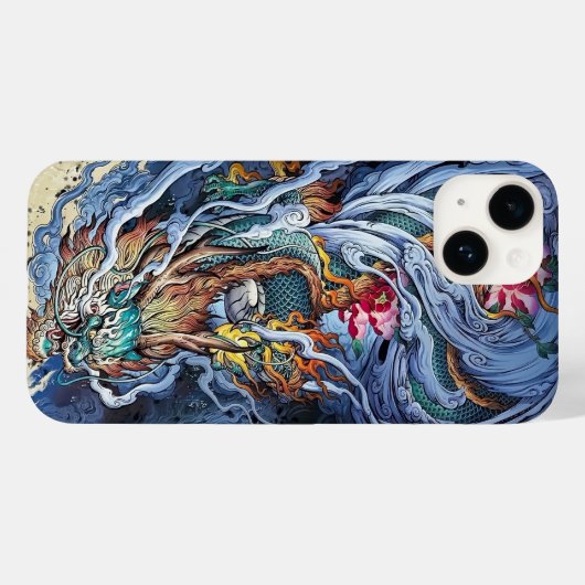 Kleurrijke illustratie van de Chinese draak, mythi Case-Mate iPhone Case (Achterkant (horizontaal))