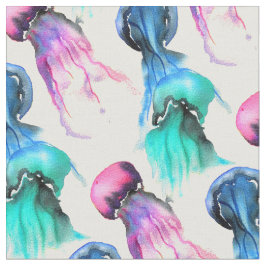 Kleurrijke illustratie van de waterverf van kwalle stof