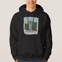 Kleurrijke Illustratie van Kasteel Hoodie