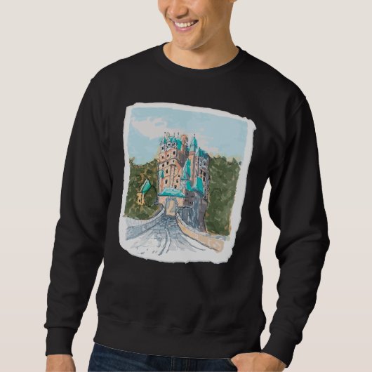 Kleurrijke Illustratie van Kasteel Trui (Voorkant)