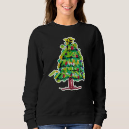 Kleurrijke Illustratie van Kerstboom Trui
