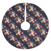 Kleurrijke illustratie van Kerstman met lantaarn Kerstboom Rok (Voorkant)