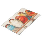 Kleurrijke  illustratie van vijf kleine vogeltjes notitieblok (Schuin)