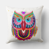 Kleurrijke illustratielampje voor oldtimers kussen (Achterkant)