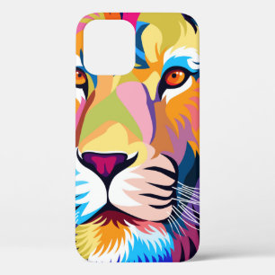 kleurrijke illustraties , een leeuw , eenvoudig on Case-Mate iPhone case