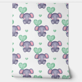 Kleurrijke illustraties van klassiek speelgoed behang