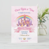 Kleurrijke Illustratieve Prinsessen Verjaardagsfee Kaart (Staand voorkant)